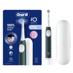Braun Cepillo de dientes eléctrico Oral B IO2 Verde con estuche de viaje