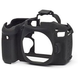 Funda silicona EasyCover para Canon EOS 80D negro
