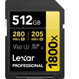 Lexar tarjeta de memoria 512Gb Professional 1800x SDXC UHS-II
