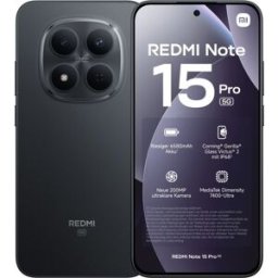 Teléfono móvil Xiaomi Redmi Note 15 Pro 5G 12Ram 512GB Negro