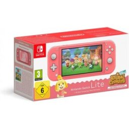 Consola Nintendo Switch Lite coral + animal crossing