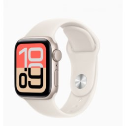 Apple Watch SE 3 GPS 40mm Starlight Aluminium Case with Starlight Sport Band - S/M