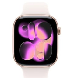 Apple Watch Series 11 GPS + Cellular 42mm Rose Gold Aluminium Case with Light Blush Sport Band - S/M