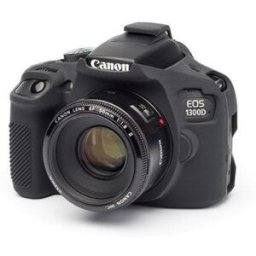 Funda silicona EasyCover para Canon EOS 1300D negra