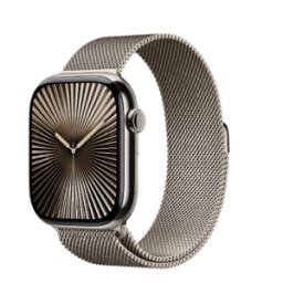 Apple Watch Series 11 GPS + Cellular 42mm Natural Titanium Case with Natural Milanese Loop