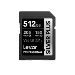 Lexar tarjeta de memoria 512Gb Professional Silver Plus SDXC UHS-I