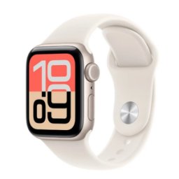Apple Watch SE 3 GPS + Cellular 40mm Starlight Aluminium Case with Starlight Sport Band - M/L