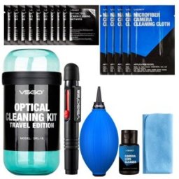VSGO Kit de limpieza óptica Edición de viaje Azul