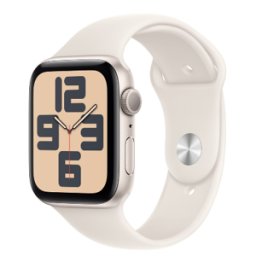 Apple Watch SE 3 GPS 44mm Starlight Aluminium Case with Starlight Sport Band - S/M