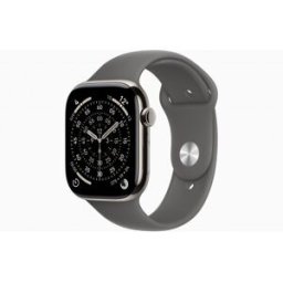 Apple Watch Series 11 GPS + Cellular 46mm Titanio natural con correa deportiva gris piedra M/L