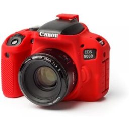 Funda de silicona Easycover para Canon 800D / T7 i Roja