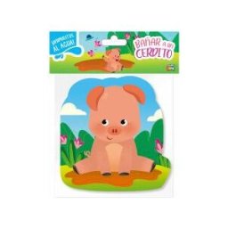 LOBO FEROZ Baar A Un Cerdito - Animalitos Al Agua