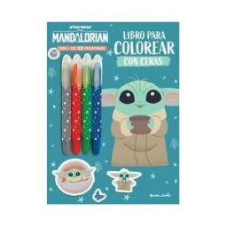 Planeta Junior Star Wars. The Mandalorian. Libro Para Colorear Con Ceras: Con Pegatinas