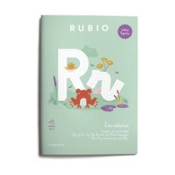 Editorial Rubio Escritura Con Letra Ligada (+5 Años) Vol. 2: Trazos, Consonantes (gg, Jj, Rr, Yy, Hh, ññ, Kk, Xx, Ww), Dígrafos (ch, Ll)
