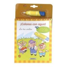 Susaeta Ediciones Colorea Con Agua. Los Tres Cerditos
