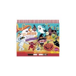 Auzou Bloc De Anillas Grande. 32 Juegos De Monstruos Y Fantasmas para Hacer Una Y Mil Veces!