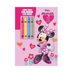 Libros Disney Minnie. Libro Para Colorear Con Ceras 2
