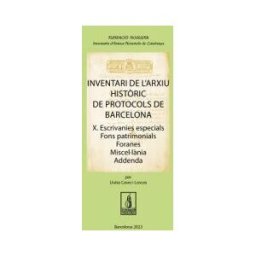 Pags editors, S.L. Inventari De L'arxiu Histric De Protocols De Barcelona. Volum X