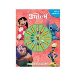 Libros Disney Stitch. Pequeños Artistas: con 12 Miniceras!