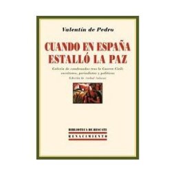 Editorial Renacimiento Cuando En España Estalló La Paz