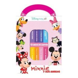 Disney Baby: Minnie Y Sus Amigos - Mi Primera Biblioteca - 12 Libros De Carton - Pi Kids