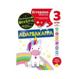 EDIBOOK Euskera Cuaderno De Repaso 3 A?os Unicornios