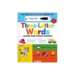 WONDER HOUSE BOOKS My Big Wipe And Clean Book Of Three Letter Words F(9789354401282)