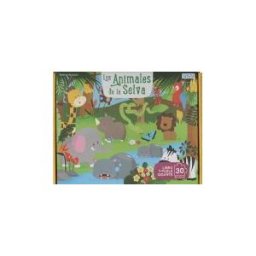 Manolito Books Los Animales De La Selva. 30 Piezas. Con Puzzle Edic. Ilustrado (español)