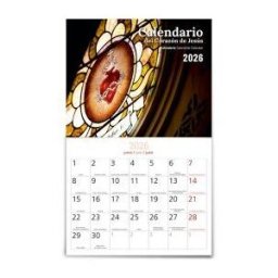 Ediciones Mensajero, S.A. Calendario Del Corazón De Jesús 2026 - Pared Con Faldillas