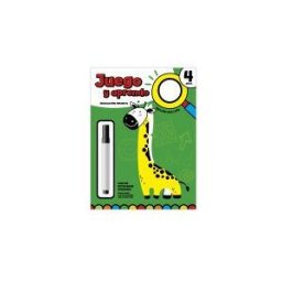 Imagiland, S.L. Juego Y Aprendo 4 Años - Con Lupa Y Rotulador Borrable