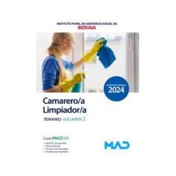 Ed. MAD Camarero/a Limpiador/a. Temario Volumen 2. Instituto Foral De Asistencia Social De Bizkaia (ifas)