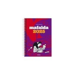 Ediciones Granica S.A. Mafalda 2025, Agenda Para La Mujer Anillada Violeta-roja