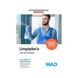 Ed. MAD Limpiador/a. Test Del Temario. Diputación Provincial De Burgos
