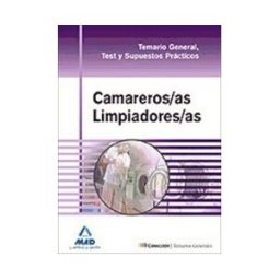 Editorial MAD Camareros/as Limpiadores/as. Temario General, Test Y Supuestos Prácticos