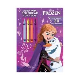 Libros Disney Frozen. Libro Para Colorear Con Ceras
