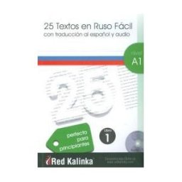 Escuela de Ruso Red Kalinka 25 Textos En Ruso Facil A1-1 + Cd Audio