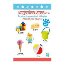 Contenido en Movimiento Pequeños Pasos -tarjetas De Aprendizaje Bilinges - Mis Primeras Palabras