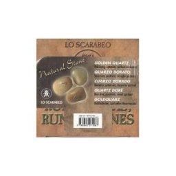 Lo Scarabeo. Runas Cuarzo Dorado