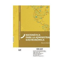 Editorial Cervantes Digital Matemática Para La Administración Gastronómica