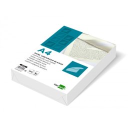 Papel verjurado liderpapel din a4 90g/m2 blanco paquete de 100 hojas