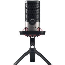 Cherry UM 6.0 ADVANCED Micrófono de Mesa para Streaming USB Negro