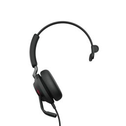 Auriculares Jabra Evolve2 40 SE con cable USB-C para llamadas y música, cancelación de ruido pasiva, micrófono profesional, negros
