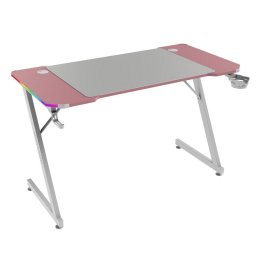 Mars Gaming MGD-X120RGB Mesa Ergonómica ARGB Mando Alfombrilla XXL Soportes Externos 120x60cm Rosa