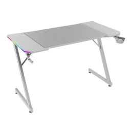 Mars Gaming MGD-X120RGB Mesa Ergonómica ARGB Mando Alfombrilla XXL Soportes Externos 120x60cm Blanco
