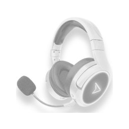 Auricular Steelplay Impulse Wireless-Wired Circumaural RGB Gaming Gris Claro-Blanco