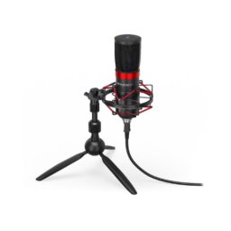 Micrófono Endorfy Solum Streaming T USB con trípode y filtro antipop negro