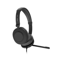 Auriculares Axtel con cable USB A y micrófono para uso profesional en oficina