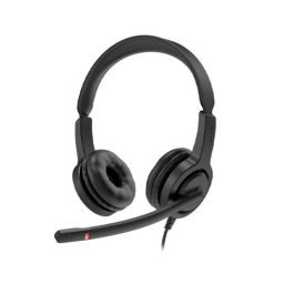 Auriculares Axtel con cable USB-C y 3.5mm, cancelación de ruido y micrófono profesional