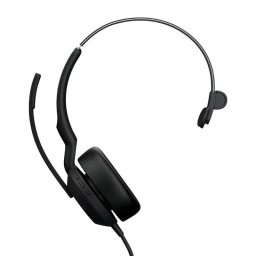 Auriculares Jabra Evolve2 50 con cable USB-C/USB-A para oficina y llamadas, ANC y micrófono retráctil negros