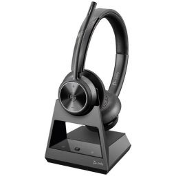 Auricular POLY Savi 7320 Office Inalámbrico DECT, Estéreo, Cancelación Ruido, 180m, 13h, Negro